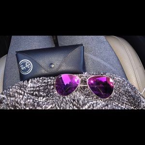 Pink aviator raybans